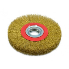 Щітка-крацовка латунована, потовщена, дискова  125 мм.